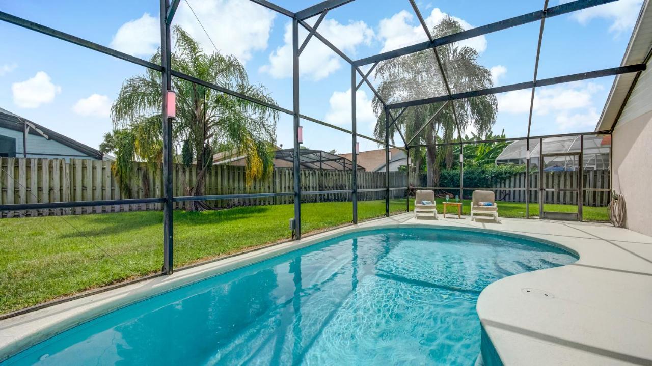 Pool Lighting Feature Private Fence Villa Orlando Exteriör bild